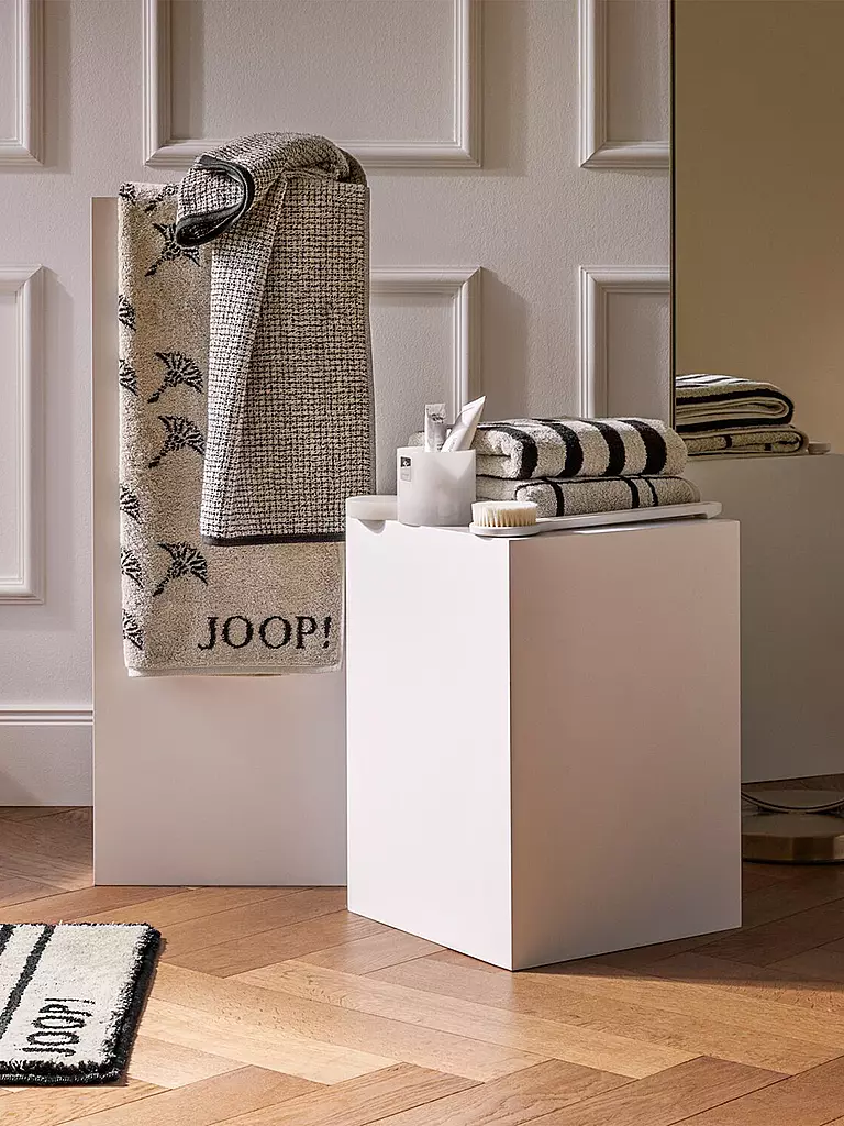 JOOP | Duschtuch SELECT ALLOVER 80x150cm Ebony | grau