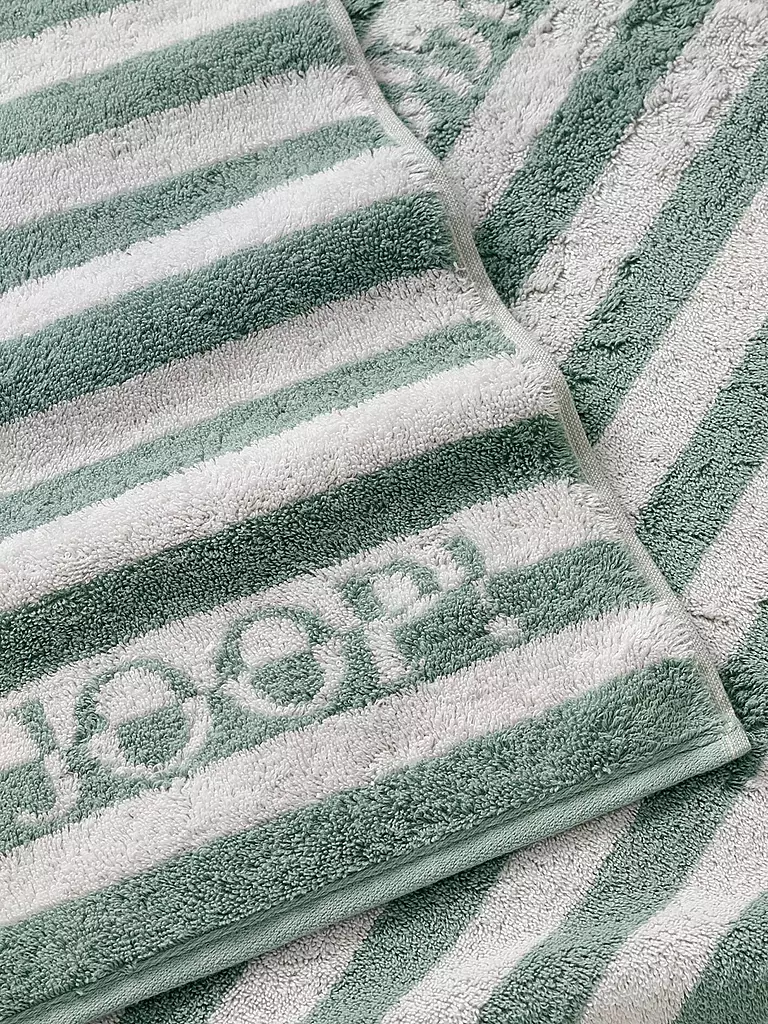 JOOP | Duschtuch SPLIT STRIPES 80x150cm Pinie | hellgrün