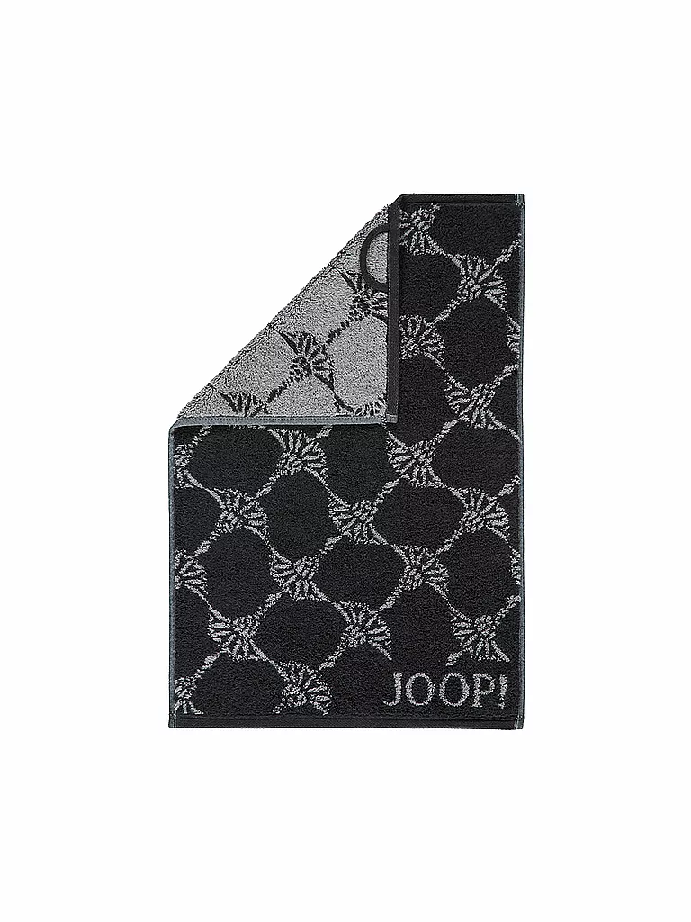 JOOP | Gästetuch Cornflower 30x50cm Schwarz | schwarz