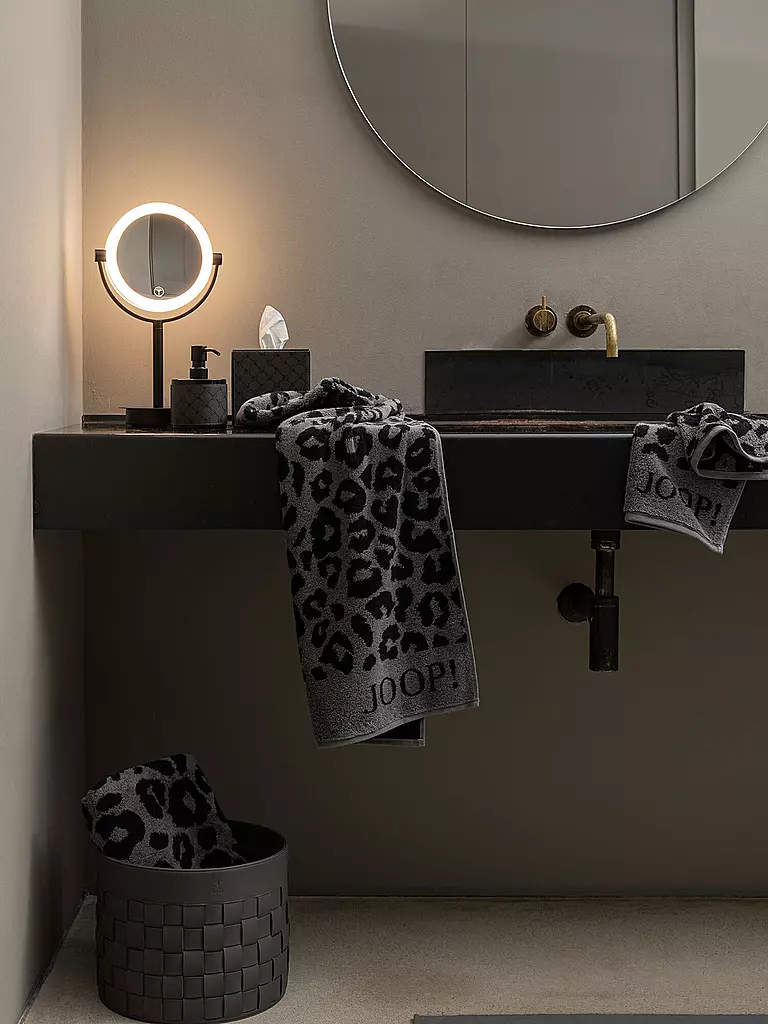 JOOP | Gästetuch LEO 30x50cm  Graphit | creme