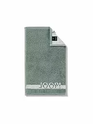 JOOP | Gästetuch SPLIT DOUBLEFACE 30x50cm Stein | hellgrün