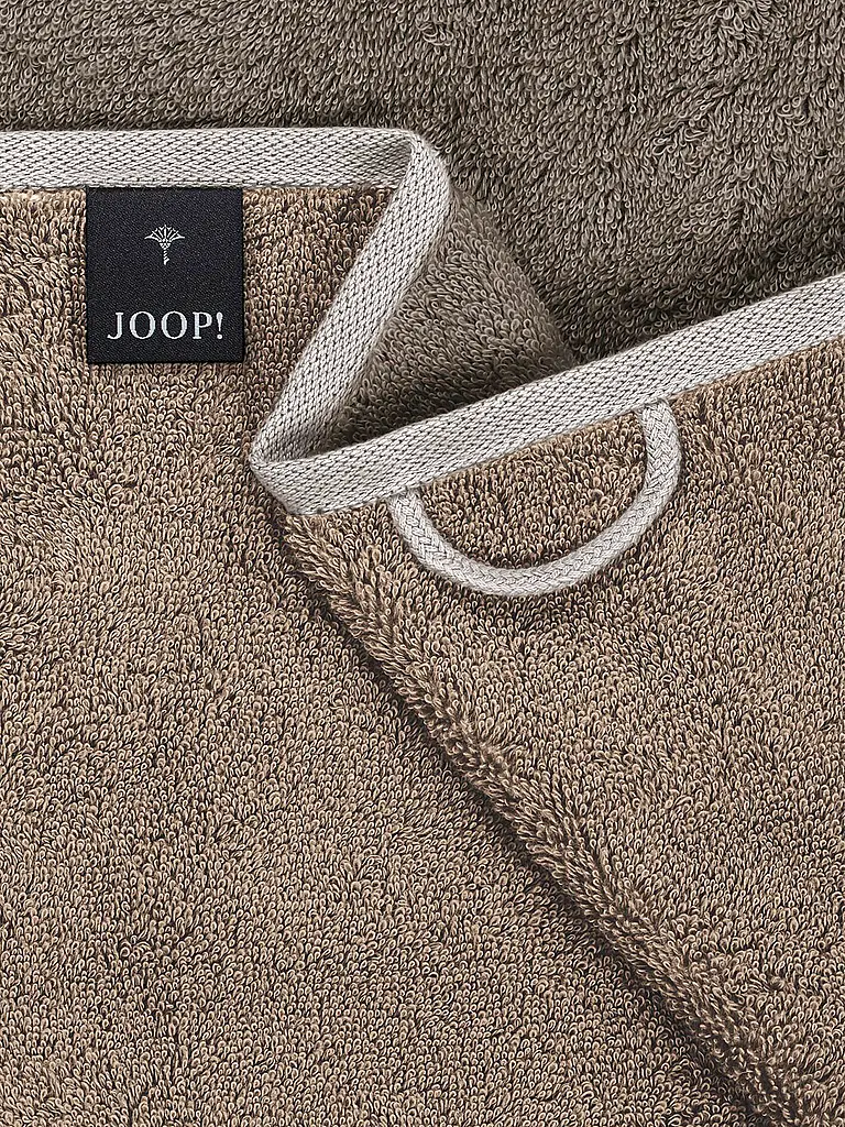 JOOP | Handtuch 50x100cm CONTOUR DOUBLFACE Taupe | Camel