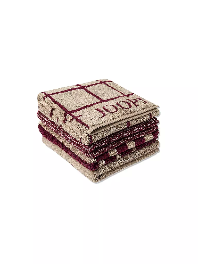 JOOP | Handtuch SELECT ALLOVER 50x100cm Rouge | dunkelrot
