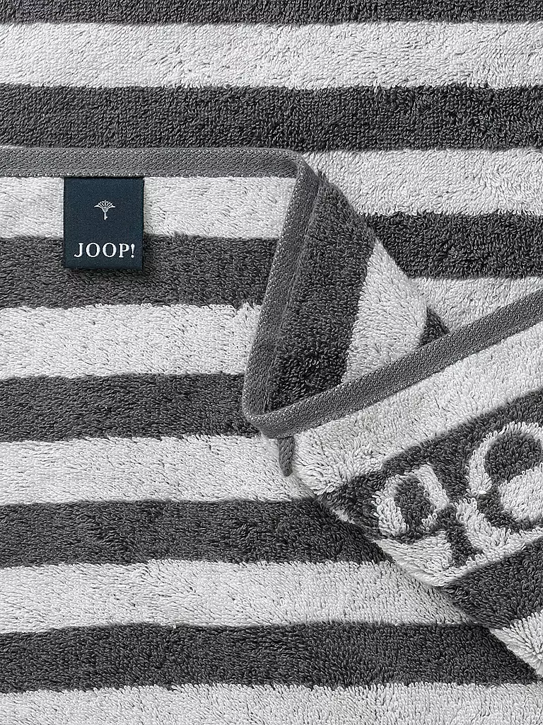 JOOP | Handtuch SPLIT STRIPES 50x100cm Stein | grau