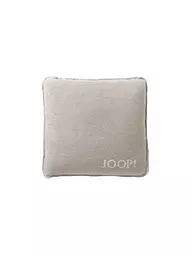 JOOP | Kissenhülle "Uni Doubleface" 50x50cm (Ecru-Feder) | creme