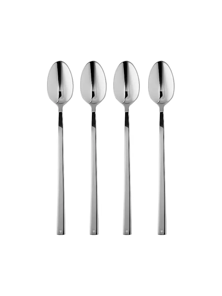 JOOP | Latte Macchiato Löffel Set 4tlg glänzend | silber