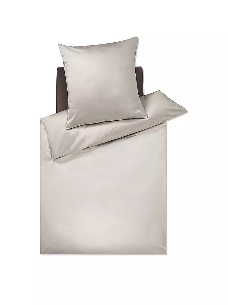 JOOP | Satin Bettwäsche 70x90cm/140x200cm Atelier Mix Greige | silber