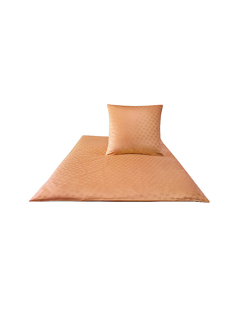 JOOP | Satin Bettwäsche Cornflower 70x90cm / 140x200cm Apricot | orange