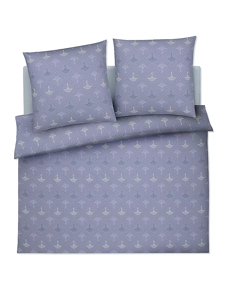 JOOP | Satin Bettwäsche CORNFLOWER CHARM 2x 70x90cm/200x200cm Ocean | hellblau