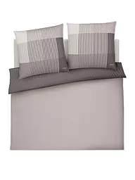 JOOP | Satin Bettwäsche DIVIDED 2x 70x90cm / 200x200cm Blush | hellgrau