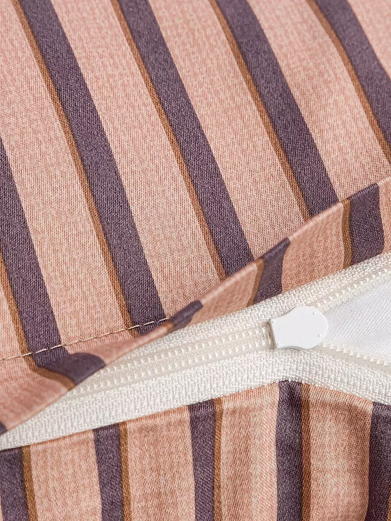 JOOP | Satin Bettwäsche DIVIDED 2x 70x90cm / 200x200cm Blush | hellgrau