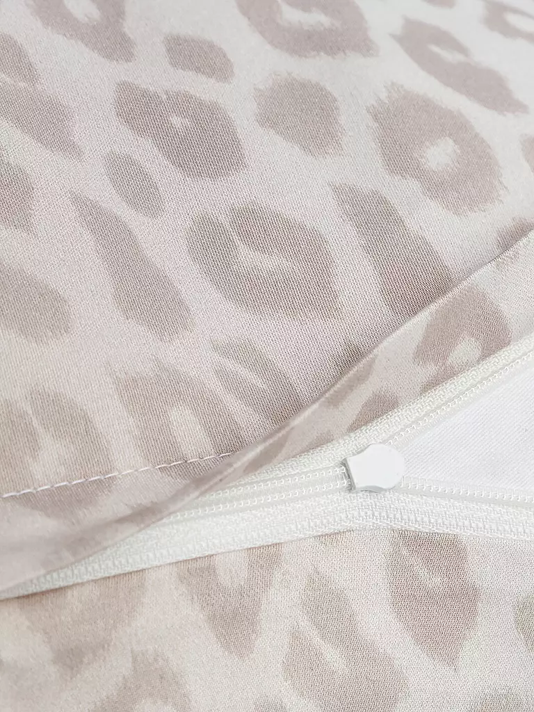 JOOP | Satin Bettwäsche LEO 2x 70x90cm / 200x200cm Sand | creme
