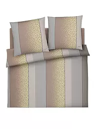 JOOP | Satin Bettwäsche LEO 2x 70x90cm / 200x200cm Sand | creme