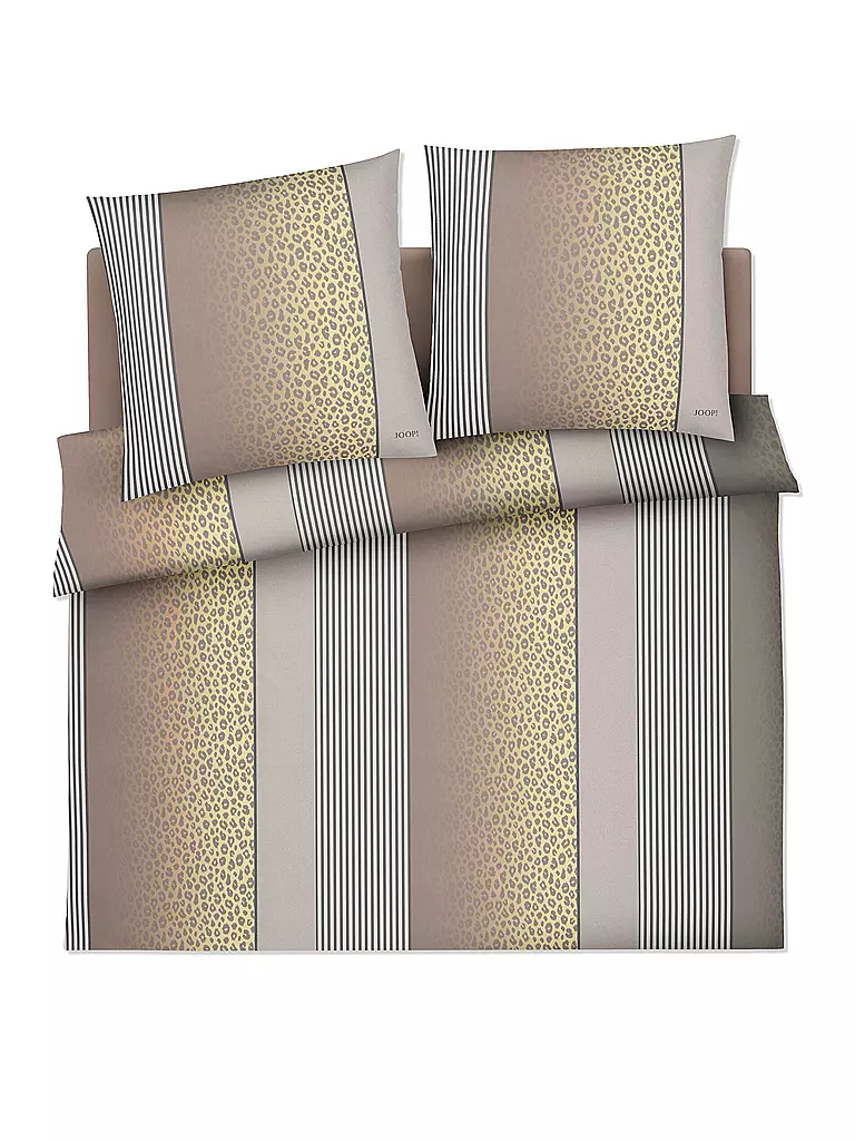 JOOP | Satin Bettwäsche LEO 2x 70x90cm / 200x200cm Vanilla | creme
