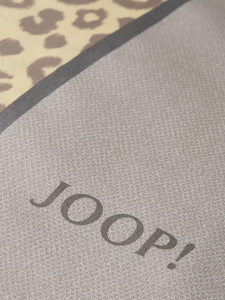 JOOP | Satin Bettwäsche LEO 2x 70x90cm / 200x200cm Vanilla | grau