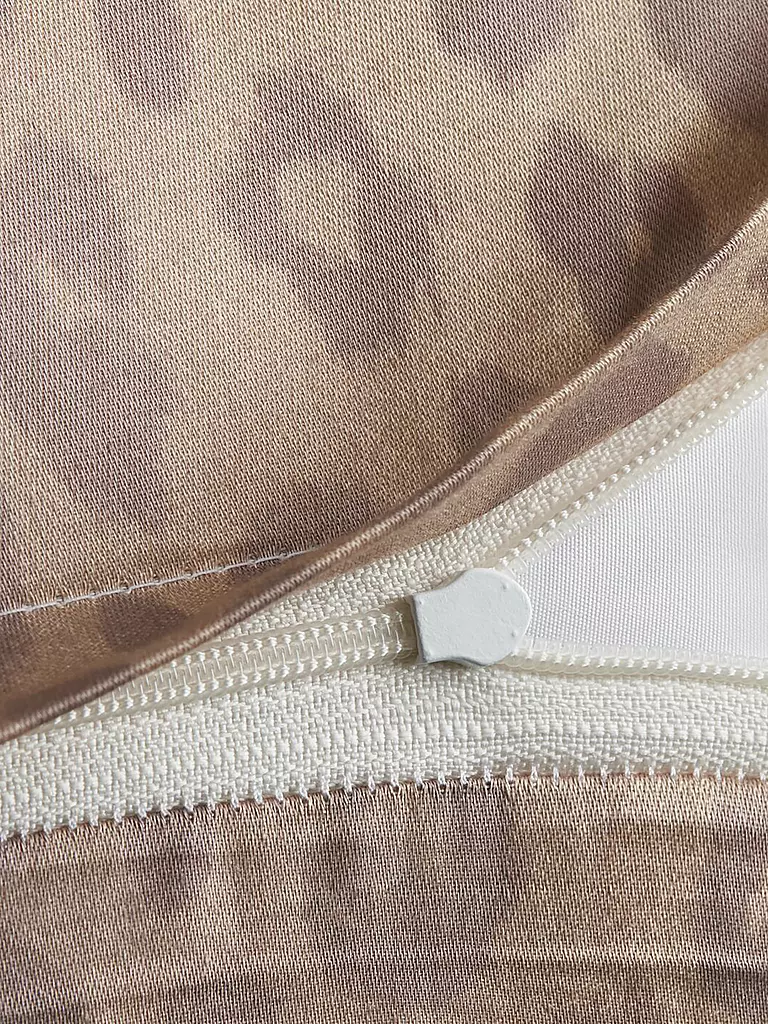 JOOP | Satin Bettwäsche LEO 70x90cm / 140x200cm Vanilla | grau