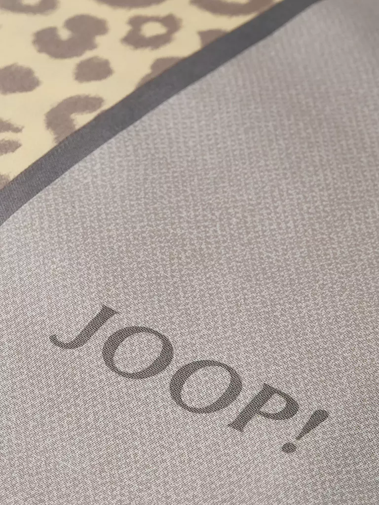 JOOP | Satin Bettwäsche LEO 70x90cm / 140x220cm Vanilla | grau
