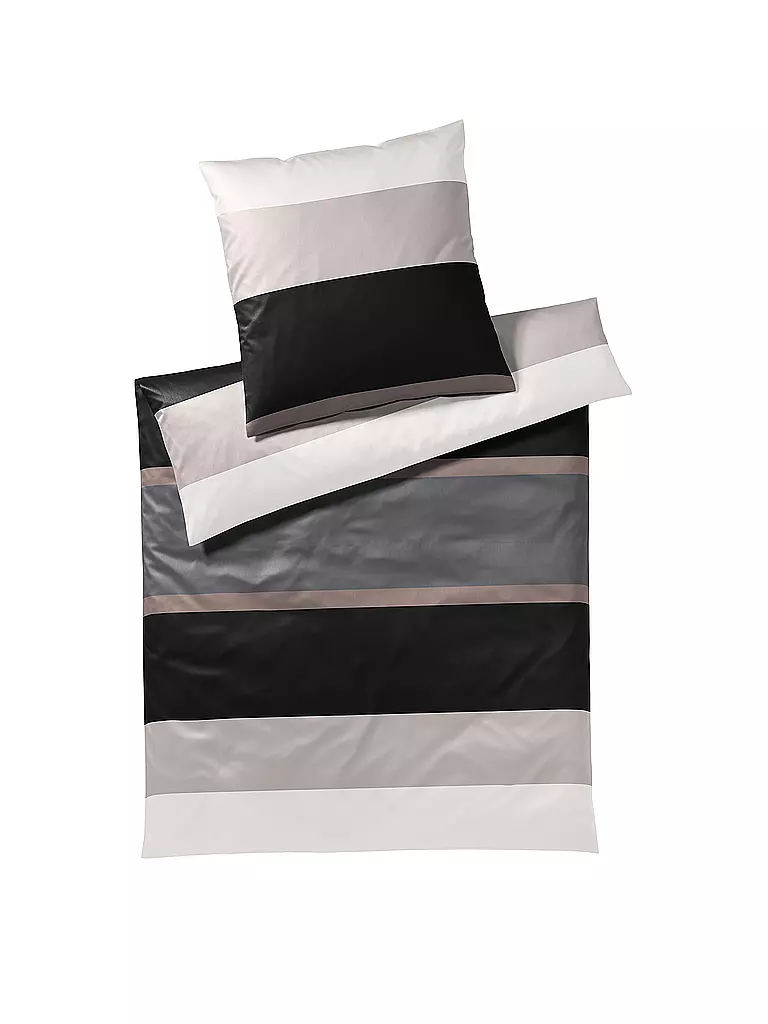 JOOP | Satin Bettwäsche Mood 70x90cm / 140x200cm Grau | grau