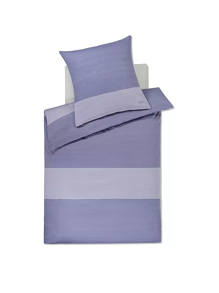 JOOP | Satin Bettwäsche SPLIT 70x90cm / 140x200cm Ocean  | hellblau
