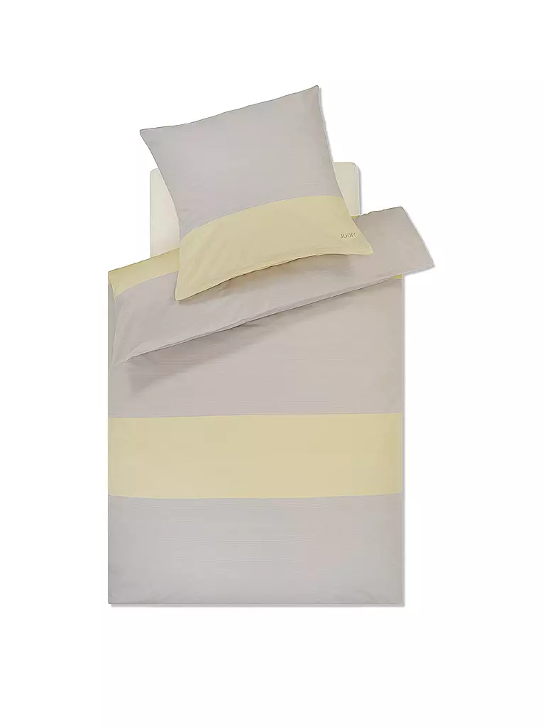 JOOP | Satin Bettwäsche SPLIT 70x90cm / 140x200cm Vanilla | creme
