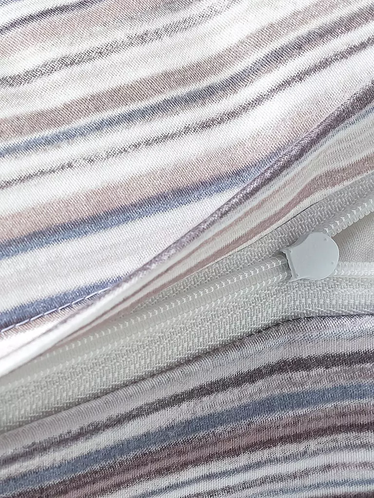 JOOP | Satin Bettwäsche VIVID 2x 70x90cm/200x200cm Stone | hellgrün