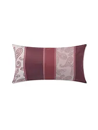 JOOP | Satin Kissenhülle 40x80cm PAISLEY STRIPES Dunkelrot  | dunkelrot