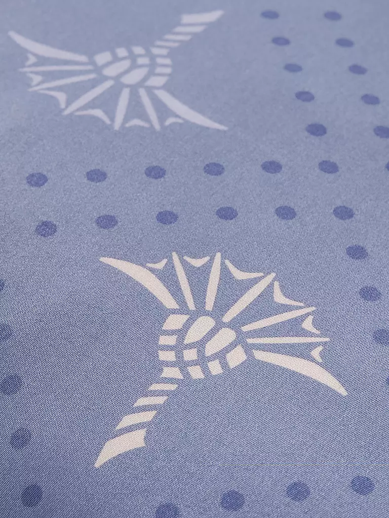 JOOP | Satin-Bettwäsche CORNFLOWER CHARM 70x90 / 140x200cm Ocean | hellgrau
