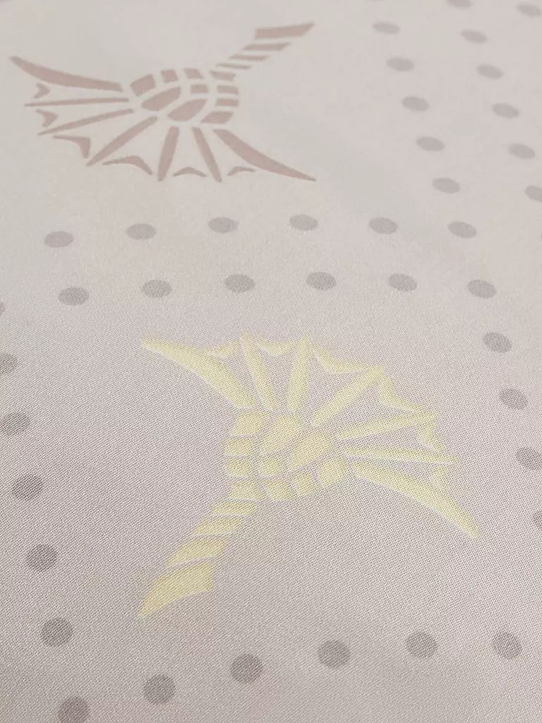 JOOP | Satin-Bettwäsche CORNFLOWER CHARM 70x90 / 140x200cm Vanilla | hellgrau