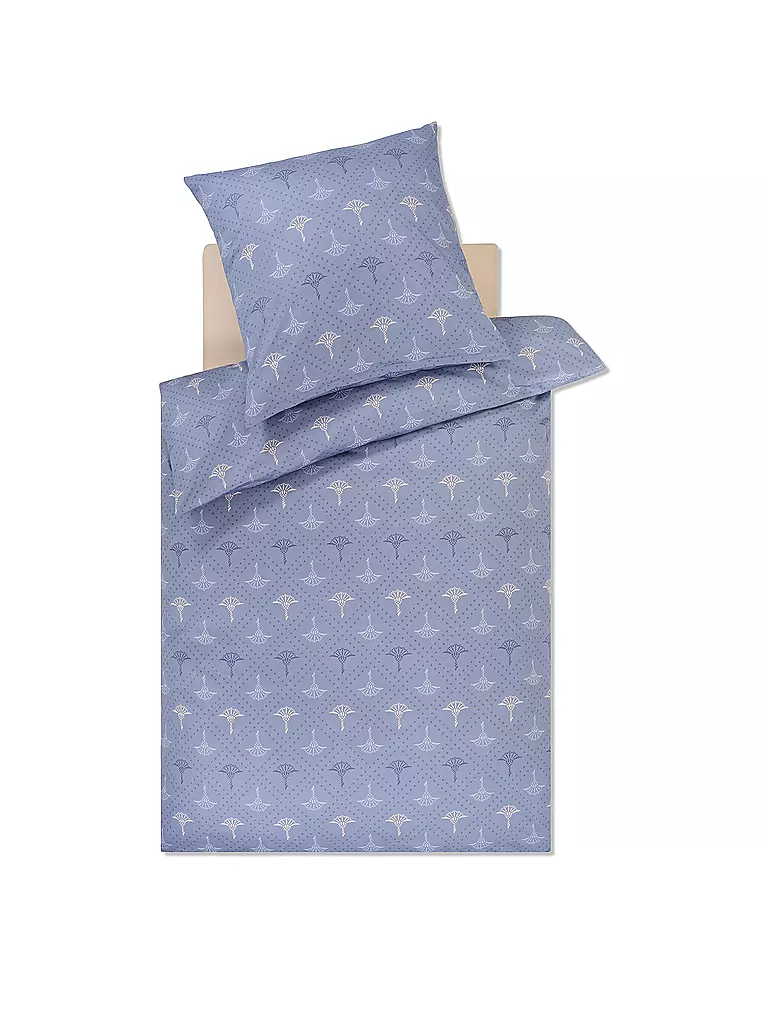 JOOP | Satin-Bettwäsche CORNFLOWER CHARM 70x90 / 140x220cm Ocean | hellblau
