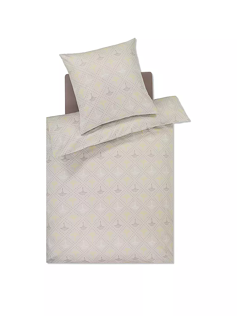 JOOP | Satin-Bettwäsche CORNFLOWER CHARM 70x90 / 140x220cm Vanilla | creme