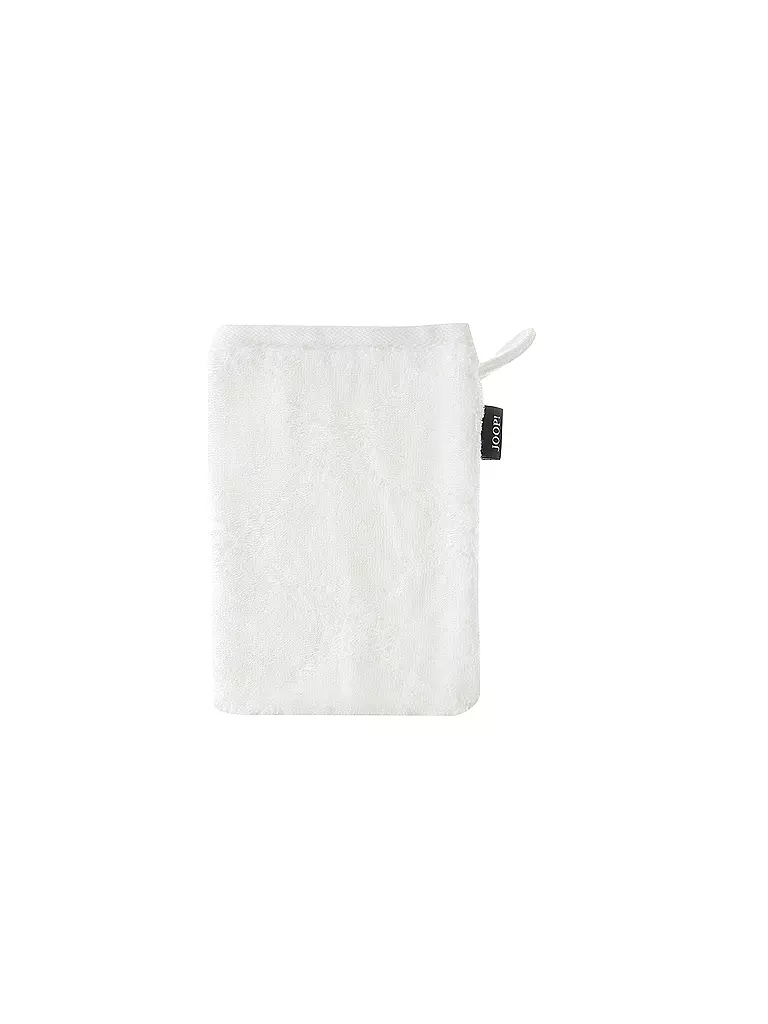 JOOP | Waschhandschuh "Cornflower Uni" 16x22cm (Weiß) | weiss