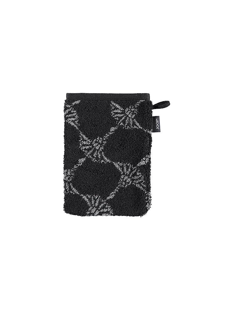 JOOP | Waschhandschuh Cornflower 16x22cm Schwarz | schwarz