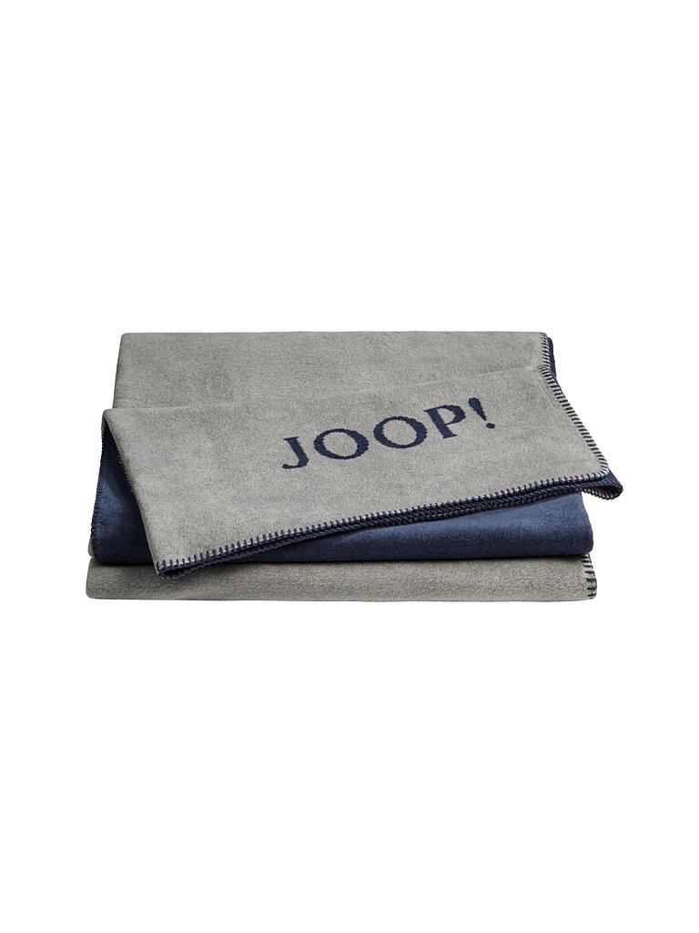 JOOP | Wohndecke "Uni Doubleface" 150x200cm (Graphit-Marine) | blau