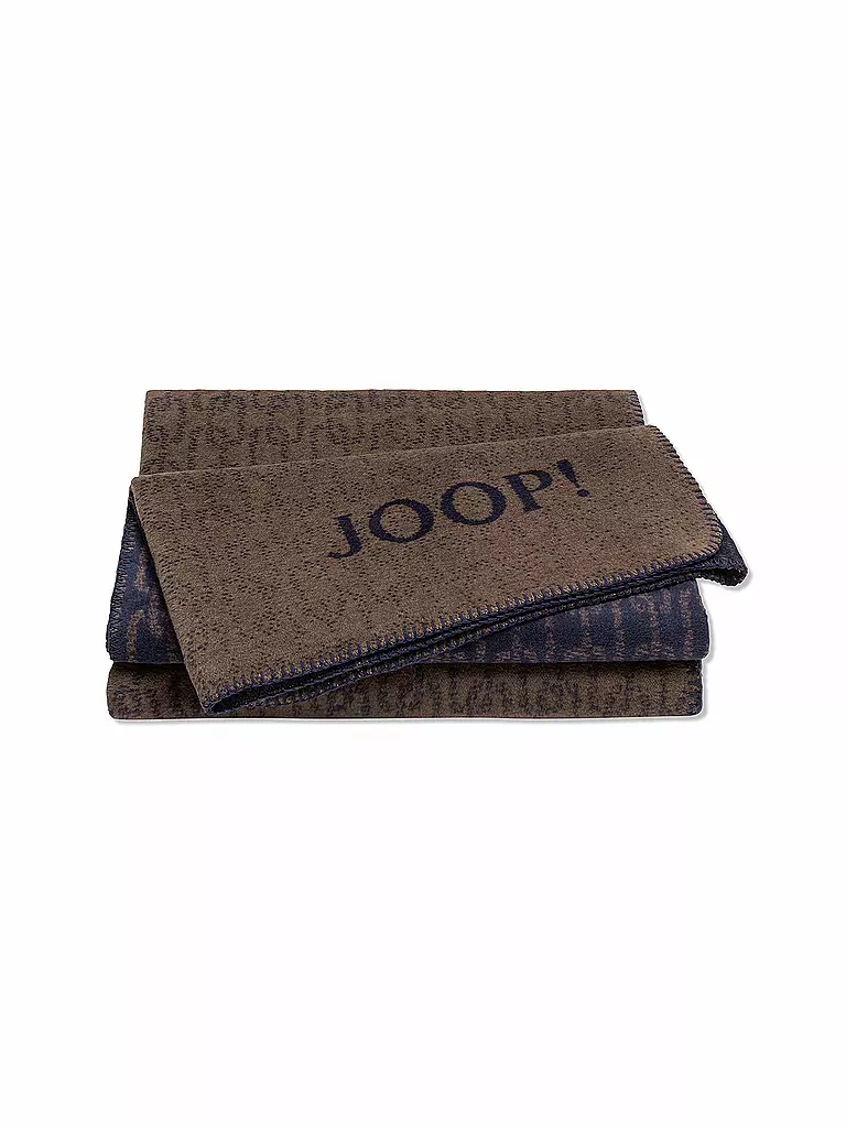 JOOP | Wohndecke - Plaid 150x200cm Chains Karamell Marine | braun