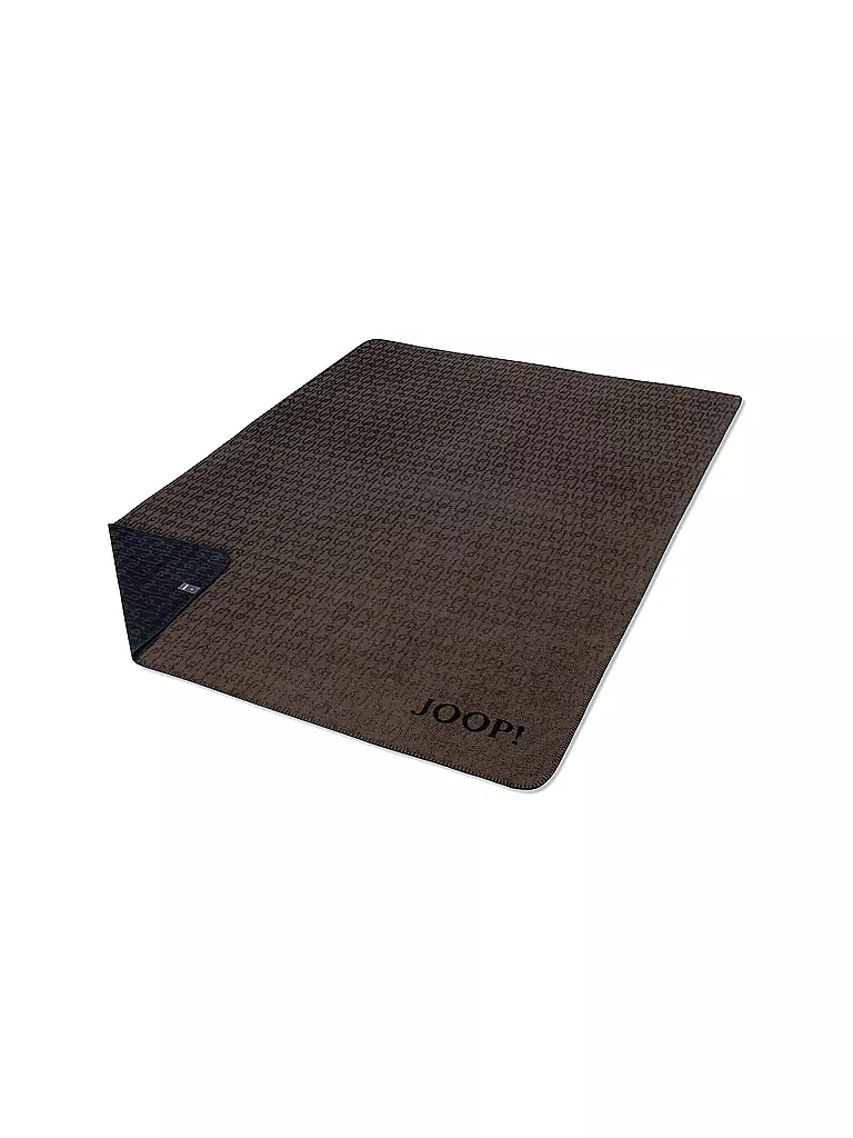 JOOP | Wohndecke - Plaid 150x200cm Chains Karamell Marine | braun