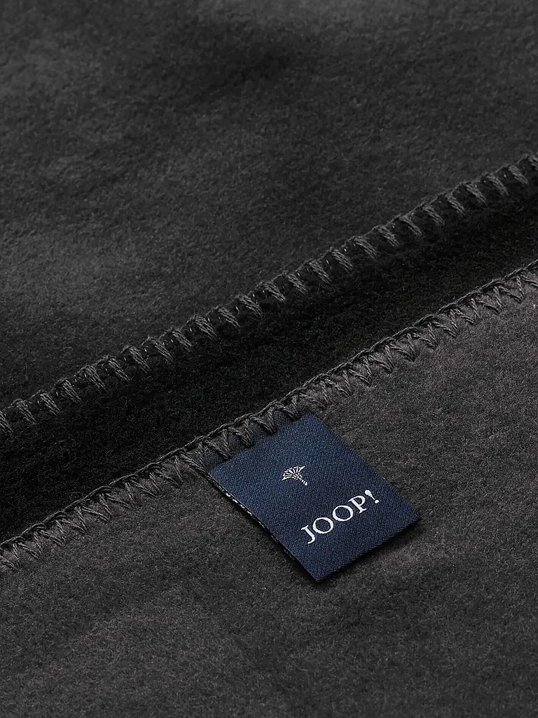 JOOP | Wohndecke - Plaid 150x200cm Uni Doubleface R | schwarz