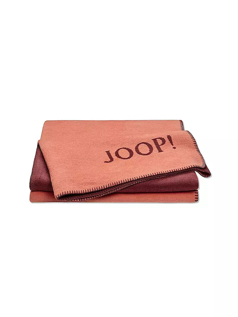 JOOP | Wohndecke - Veloursdecke 150x200cm Orange-Bordeaux | orange