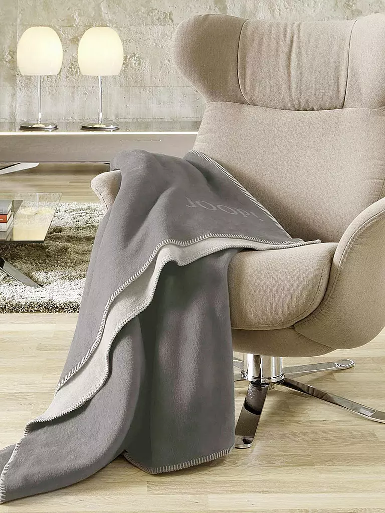 JOOP | Wohndecke 150x200cm graphit-grau | silber
