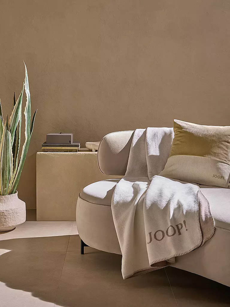 JOOP | Wohndecke 150x200cm SPLIT Stein | beige