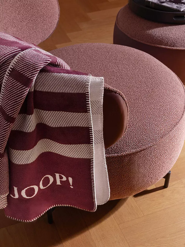 JOOP | Wohndecke SHUTTER 150x200cm Rouge | dunkelrot