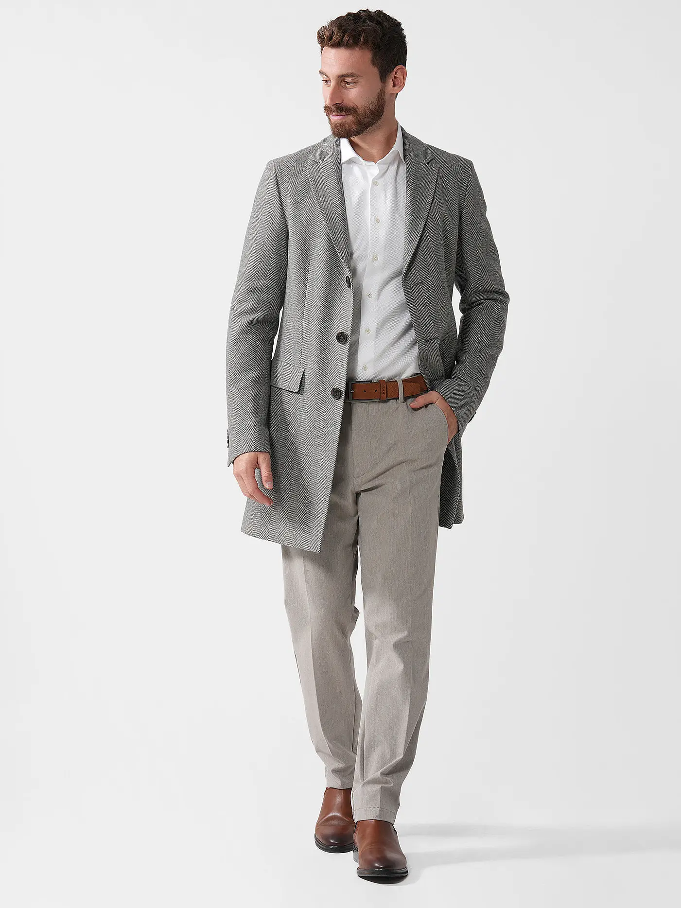JOOP | Wollmantel GAVIN  | grau