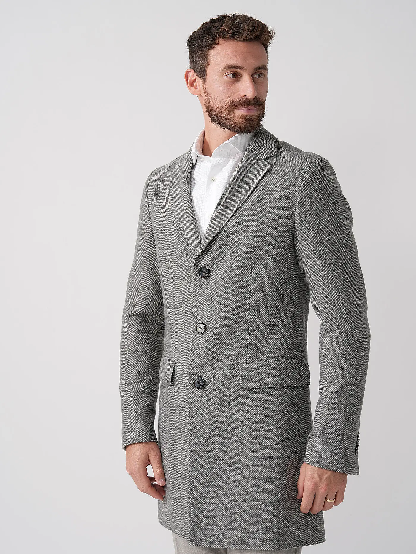 JOOP | Wollmantel GAVIN  | grau