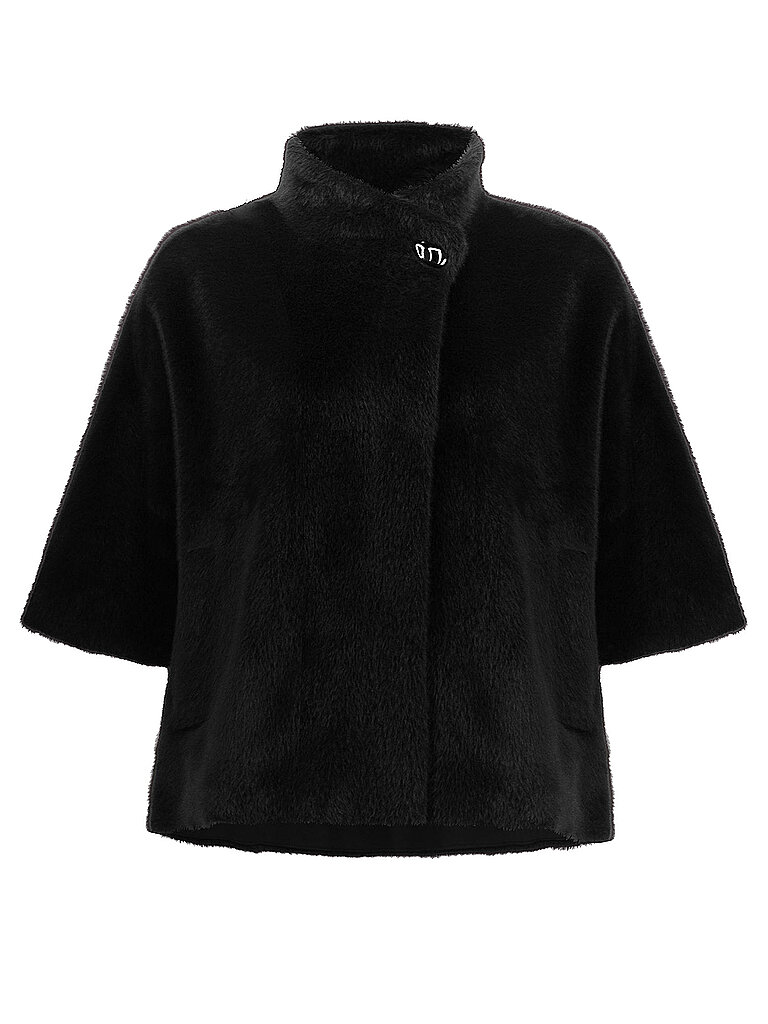 JOSEPH RIBKOFF Jacke in Felloptik schwarz | M/L