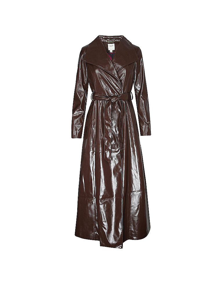JOSEPH RIBKOFF Trenchcoat in Lederoptik  braun | S