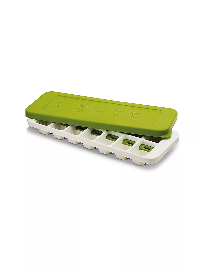 JOSEPH JOSEPH | QuickSnap™  Plus Flexibler Eiswürfelbehälter Stapelbar, mit Decke | hellgrün