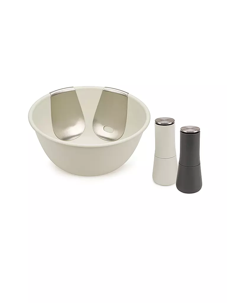 JOSEPH JOSEPH | Salat Set mit Streuer | silber