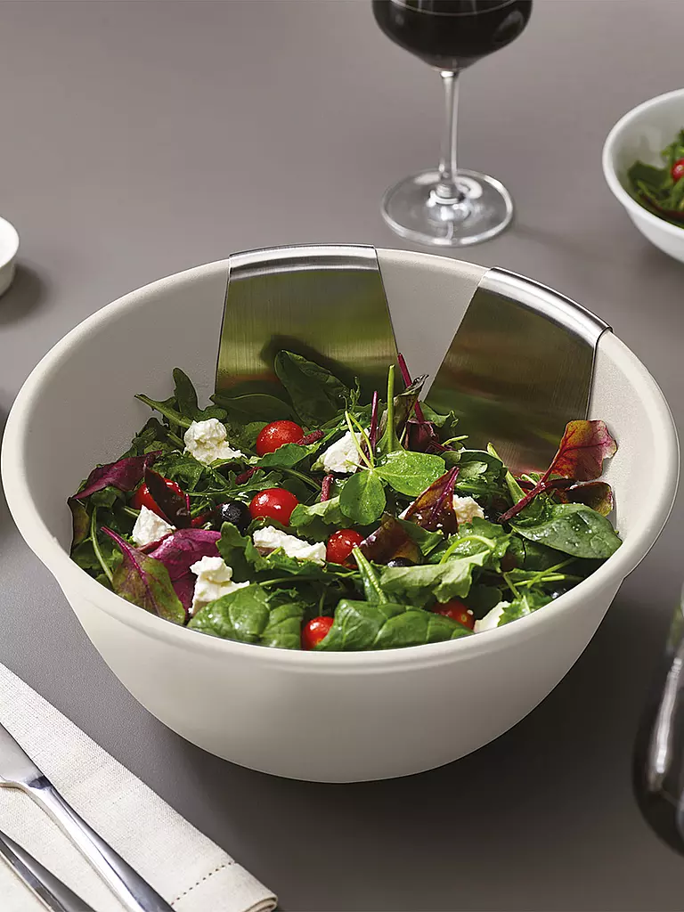 JOSEPH JOSEPH | Salat Set mit Streuer | silber