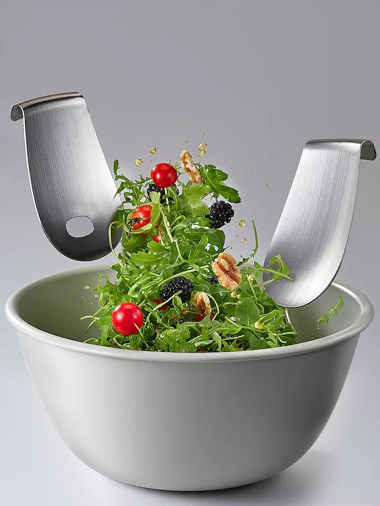 JOSEPH JOSEPH | Salat Set mit Streuer | silber