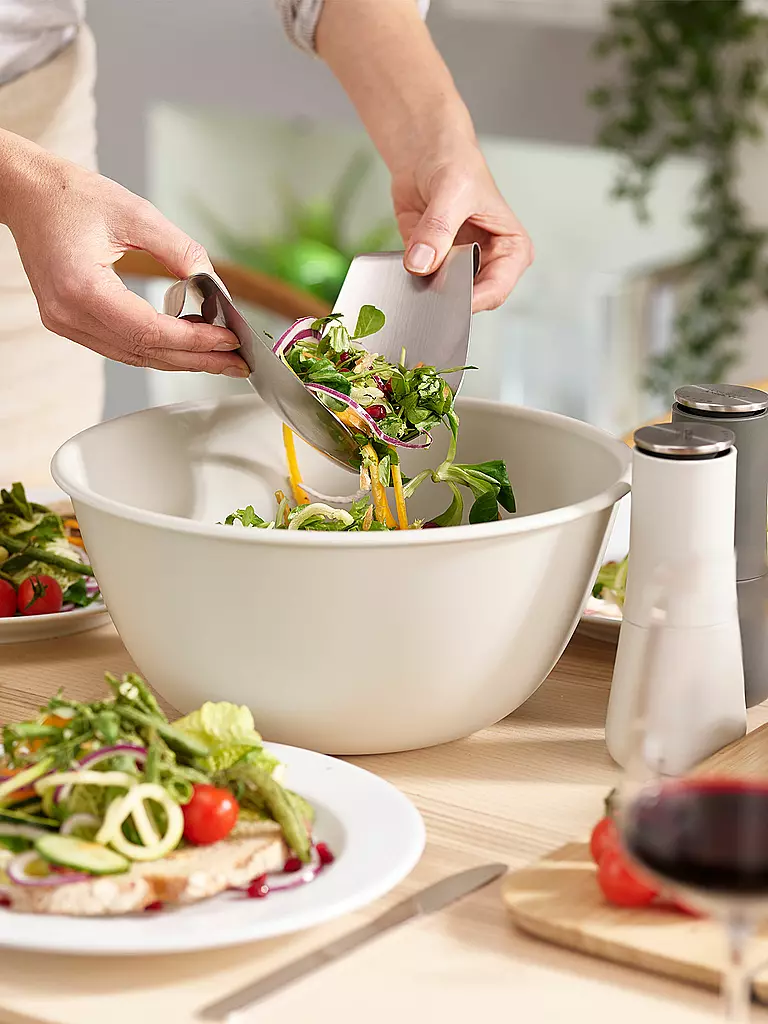 JOSEPH JOSEPH | Salat Set mit Streuer | silber