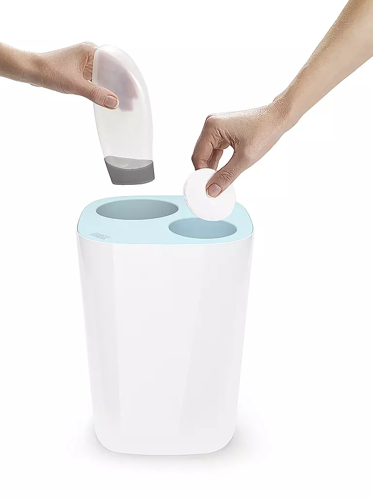 JOSEPH JOSEPH | Split™ 8L Abfalleimer Weiss/Blau | blau